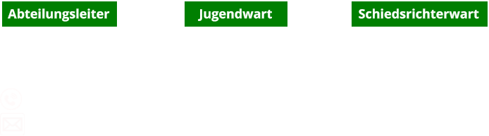 0151 - 41913857   Abteilungsleiter Jugendwart Schiedsrichterwart