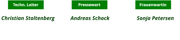 Techn. Leiter Pressewart Frauenwartin Christian Stoltenberg  0173-8407675              Andreas Schock  0170-8201283             Sonja Petersen