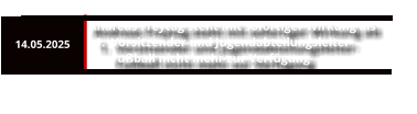 14.05.2025 Andreas Freytag steht mit sofortiger Wirkung als 	1.	Vorsitzender und Jugendabteilungsleiter-Fußball nicht mehr zur Verfügung