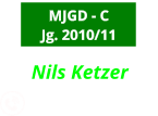 MJGD - C Jg. 2010/11 Nils Ketzer